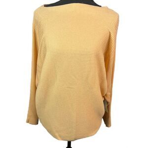 NEW! Cece Ribbed Knit Light Orange Sweater Sz XS